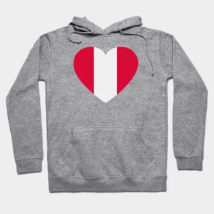 I Love Peru // Heart-Shaped Peruvian Flag Hoodie